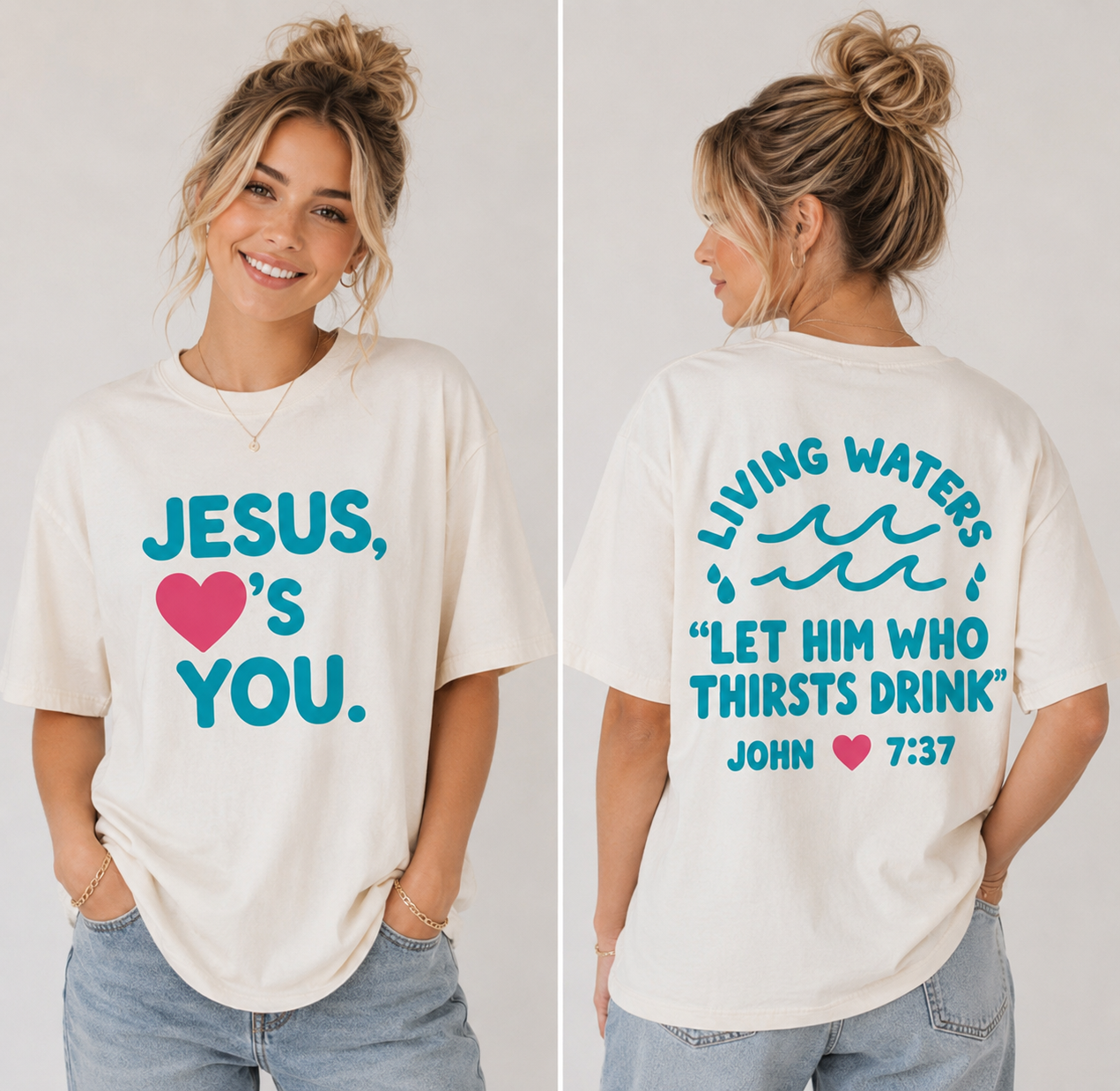 Short Sleeve T-Shirt "Living Water"