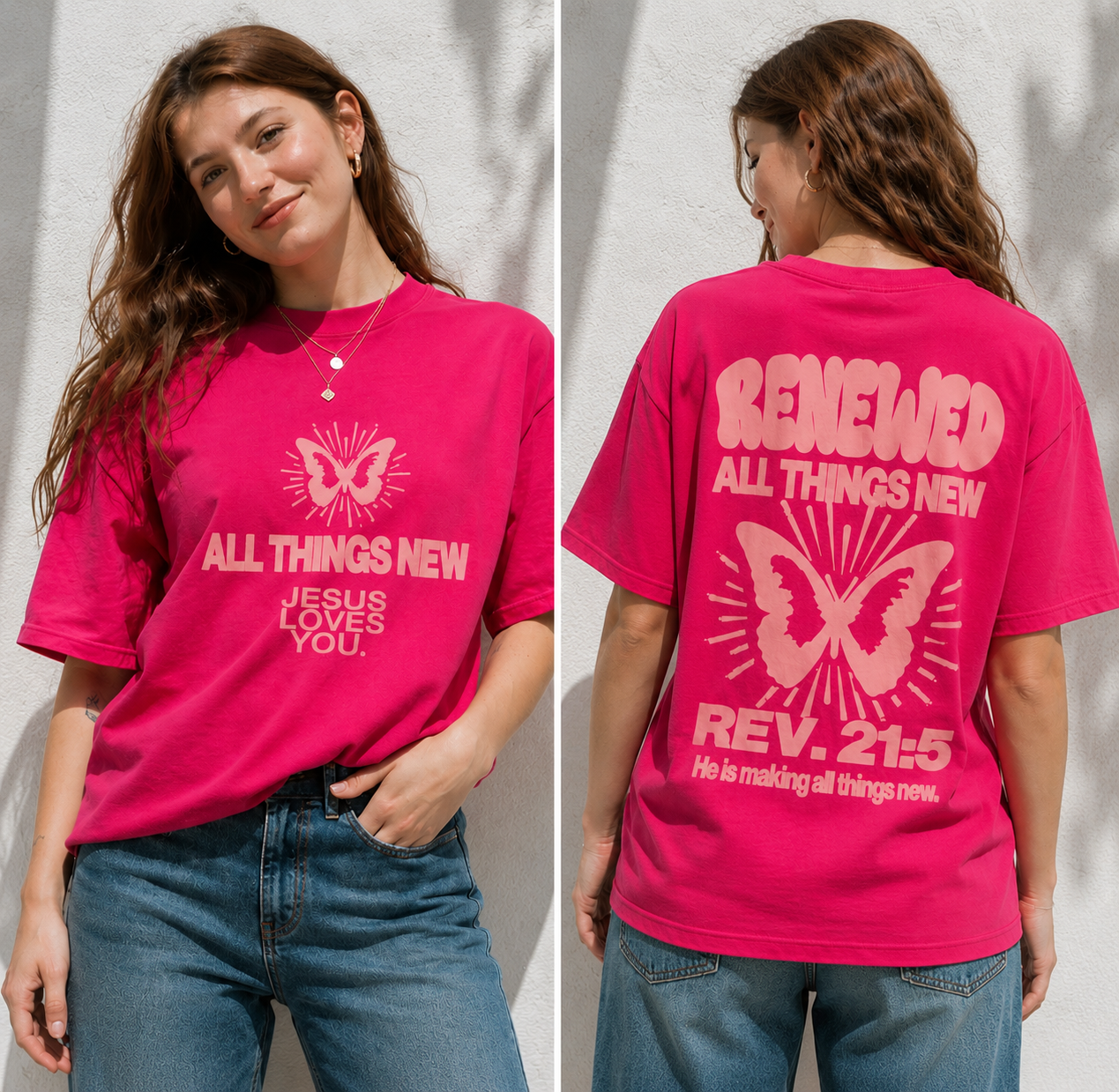Short Sleeve T-Shirt " All Things Renewed"