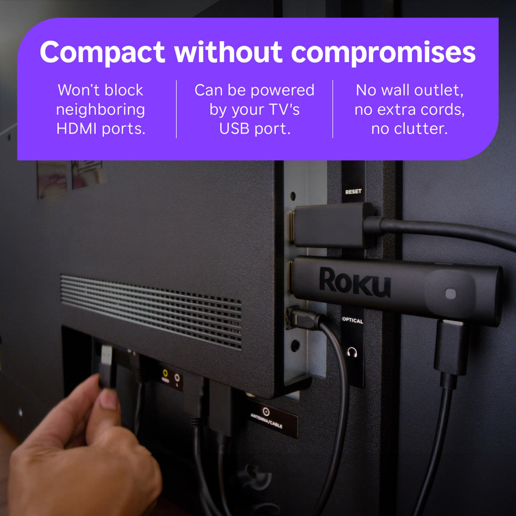 Roku Streaming Stick Plus with Voice Remote - 4K & HDR10+